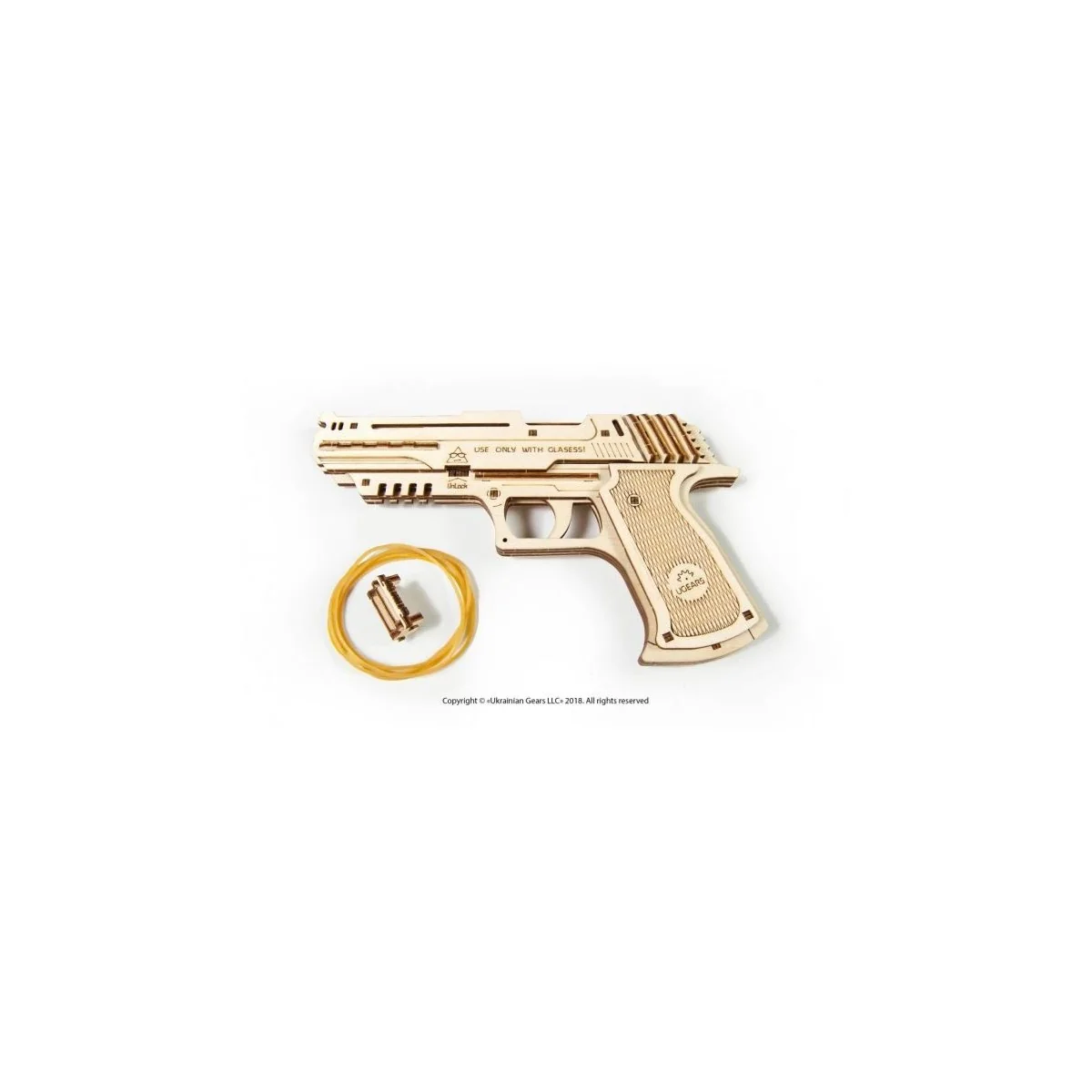 Gun Wolf-01 3D wood UGEARS UGEARS UG-70047 - 3 Gun Wolf-01 3D wood UGEARS UGEARS UG-70047 - 3
