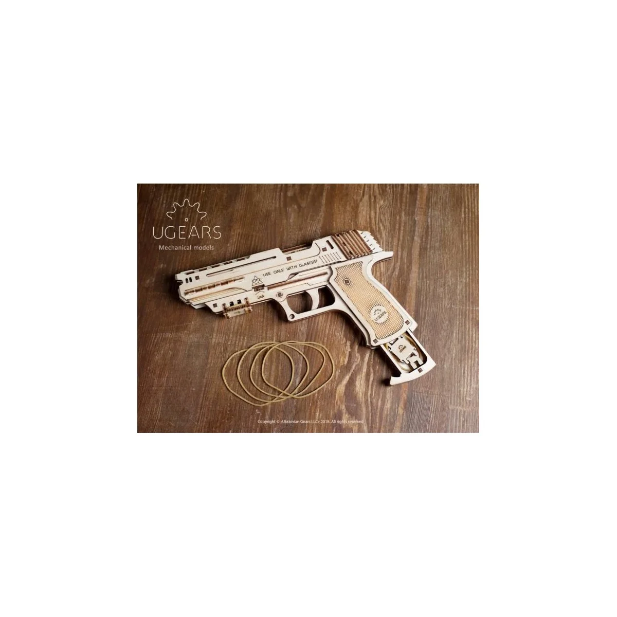 Gun Wolf-01 3D wood UGEARS UGEARS UG-70047 - 5 Gun Wolf-01 3D wood UGEARS UGEARS UG-70047 - 5