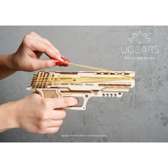 UG-70047-Pistolet Wolf-01 3D bois UGEARS