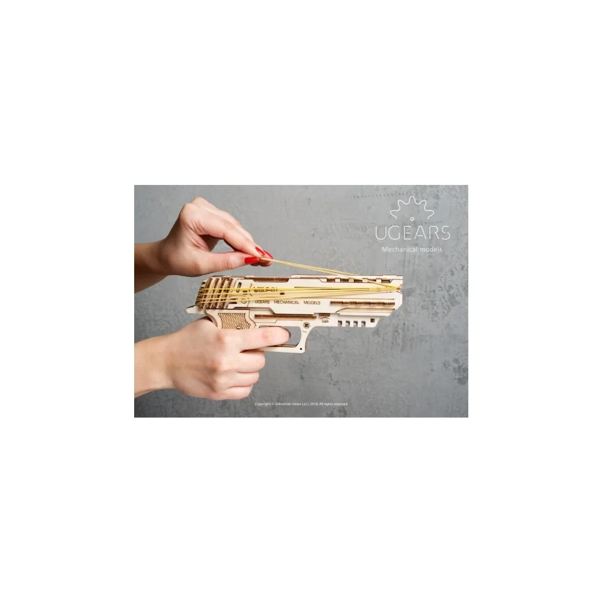 Gun Wolf-01 3D wood UGEARS UGEARS UG-70047 - 6 Gun Wolf-01 3D wood UGEARS UGEARS UG-70047 - 6