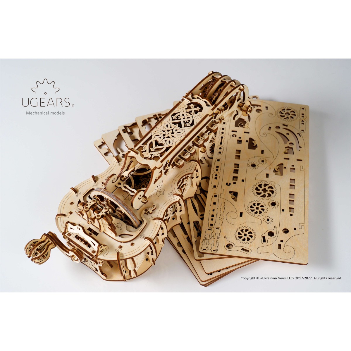 Instrument Vielle à roue 3D bois UGEARS UGEARS UG-70030 - 7