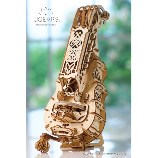 UG-70030-Instrument Vielle à roue 3D bois UGEARS