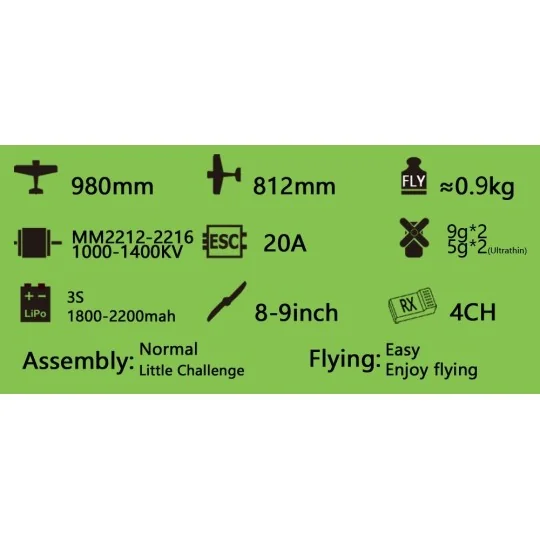 Mini Tiger Moth 980mm S19 Kit balsa DW Hobby DW Hobby - Dancing Wings Hobby S1901 - 17 S1901-Mini Tiger Moth 980mm S19 Balsa Kit DW Hobby - S1901