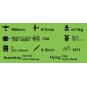 S1901-Mini Tiger Moth 980mm S19 Balsa Kit DW Hobby - S1901