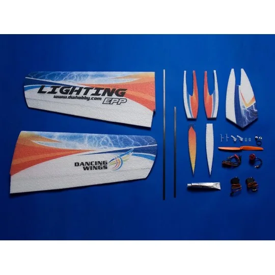 E1104-Lighting 1060mm E11 Aile volante EPP Kit PNP DW Hobby - E1104