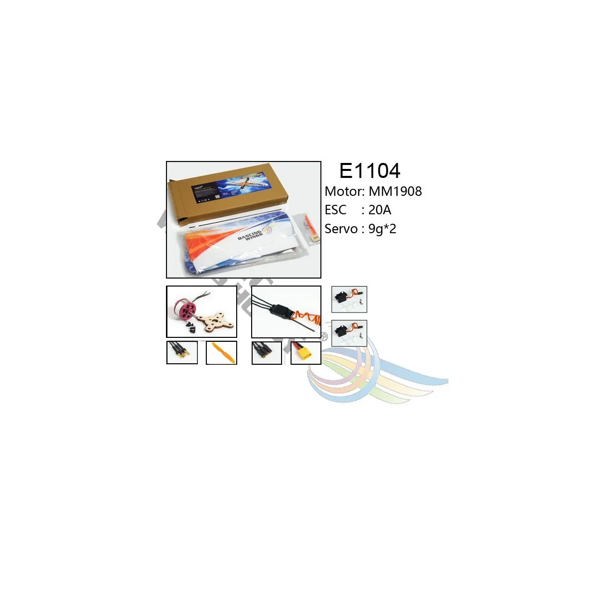 Lighting 1060mm E11 Aile volante EPP Kit PNP DW Hobby DW Hobby - Dancing Wings Hobby E1104 - 2 Lighting 1060mm E11 Aile volante EPP Kit PNP DW Hobby DW Hobby - Dancing Wings Hobby E1104 - 2