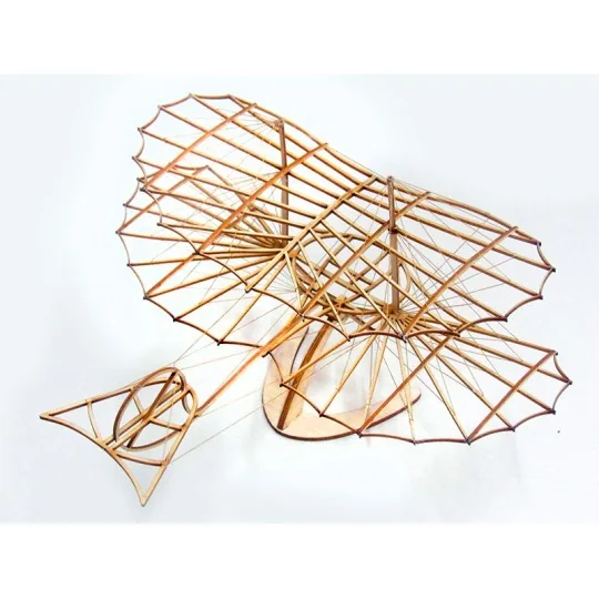 Glider Otto Lilienthal laser cutting wood, static model DW Hobby DW Hobby - Dancing Wings Hobby VA02 - 3 VA02-Glider Otto Lilienthal laser cutting wood, static model DW Hobby - VA02