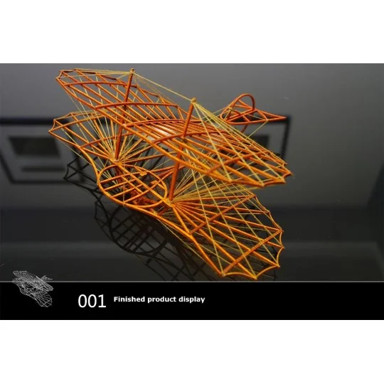 VA02-Glider Otto Lilienthal laser cutting wood, static model DW Hobby - VA02