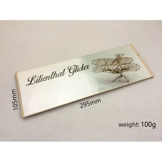 VA02-Glider Otto Lilienthal laser cutting wood, static model DW Hobby