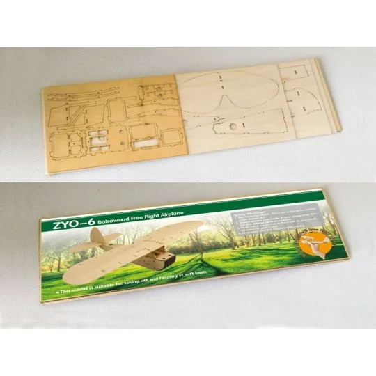 VA01-Planeur ZYO-6 kit balsa vole libre DW Hobby