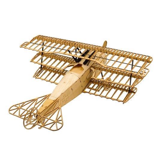 VX11-Fokker DR - I 1/18 laser cutting wood, static model DW Hobby