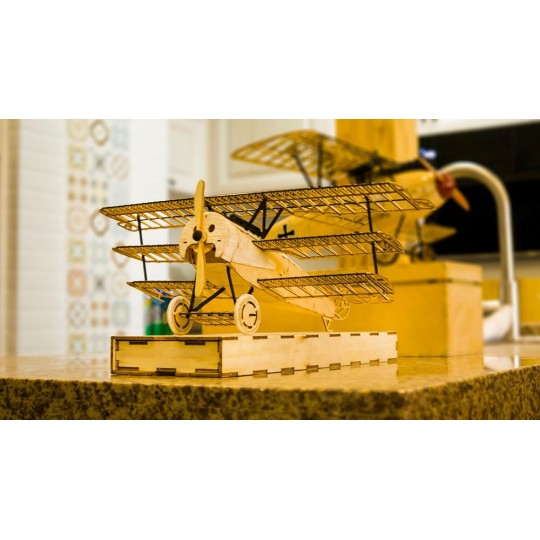 VX11-Fokker DR - I 1/18 laser cutting wood, static model DW Hobby