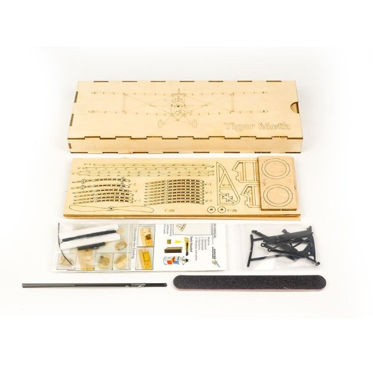 Tiger Moth 1/18 laser cutting wood, static model DW Hobby DW Hobby - Dancing Wings Hobby VX10 - 5 VX10-Tiger Moth 1/18 laser cutting wood, static model DW Hobby - VX10