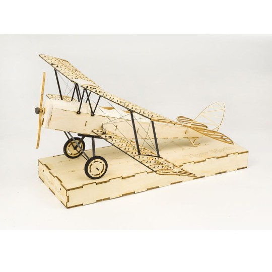 VX10-Tiger Moth 1/18 laser cutting wood, static model DW Hobby