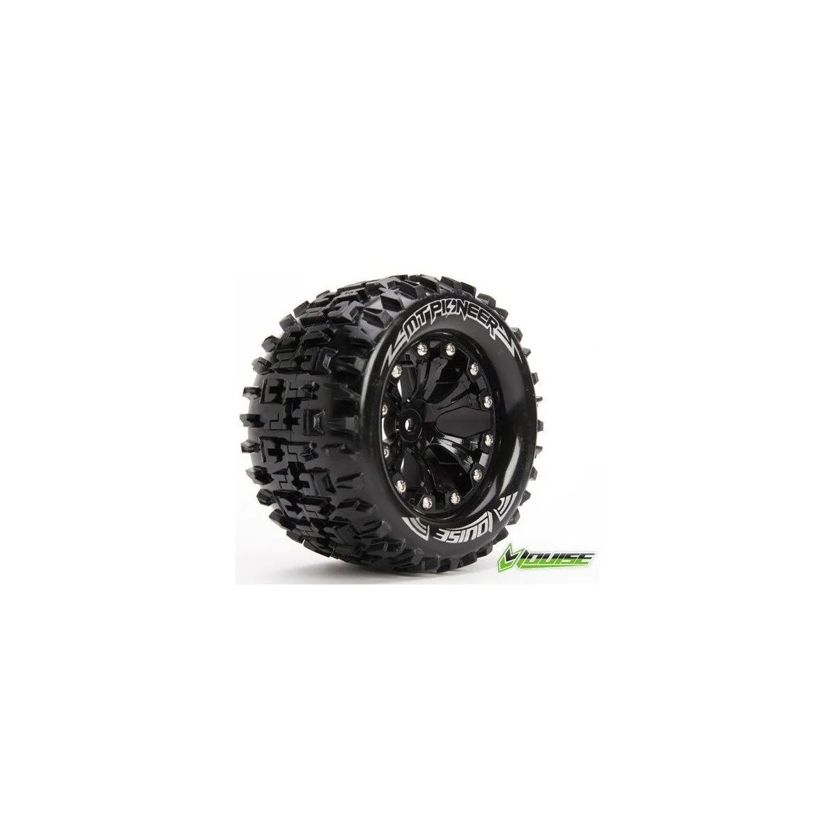 1/10 MT-Pioneer soft tires + rim 2.8 "black Louise RC Louise RC 052855 - 1 1/10 MT-Pioneer soft tires + rim 2.8 "black Louise RC Louise RC 052855 - 1