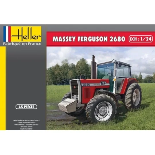 Tractor Massey - Ferguson 2680 1/24 Heller + glues and paints Heller 81402 - 1 HEL-81402-Tractor Massey - Ferguson 2680 1/24 Heller + glues and paints - HEL-81402