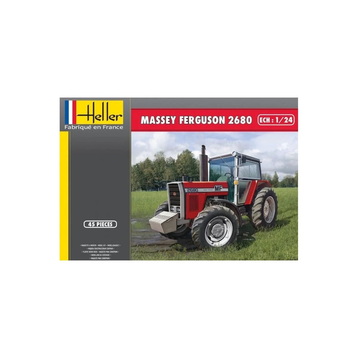 Tractor Massey - Ferguson 2680 1/24 Heller + glues and paints Heller 81402 - 1 Tractor Massey - Ferguson 2680 1/24 Heller + glues and paints Heller 81402 - 1