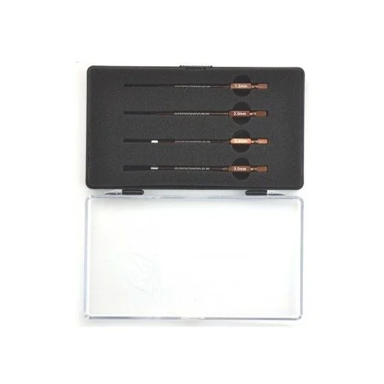 AM-500902-Set de 4 embouts pour visseuse allen 1.5/2/2.5/3 x80mm Arrowmax - AM-500902