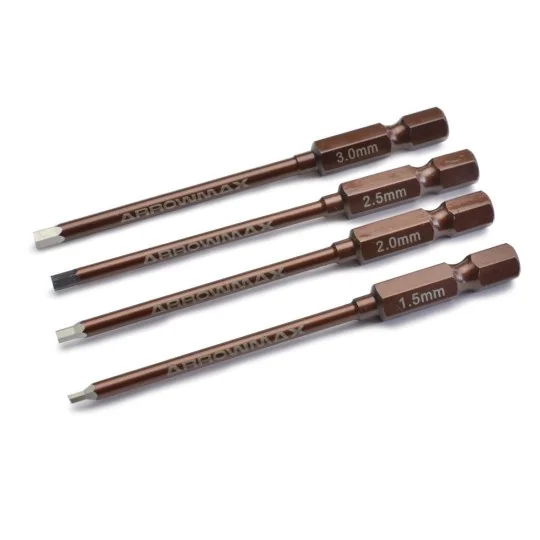 AM-500902-Set de 4 embouts pour visseuse allen 1.5/2/2.5/3 x80mm Arrowmax - AM-500902