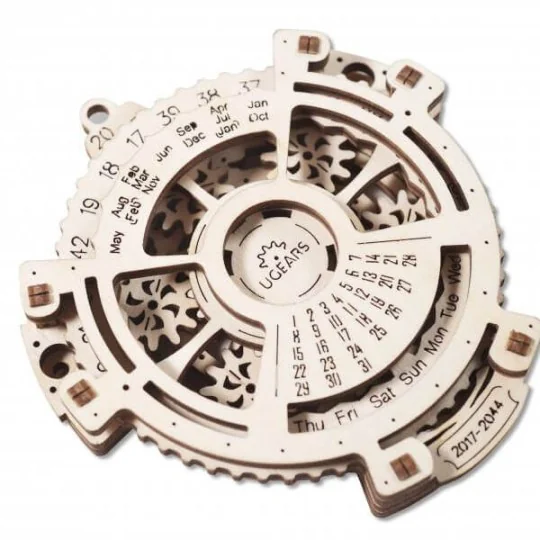 UG-70036-Mechanical calendar 3D wood UGEARS