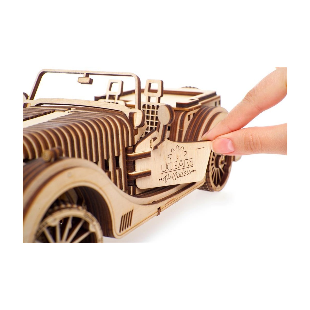 Roadster VM - 01 Puzzle 3D wood UGEARS UGEARS UG-70052 - 6