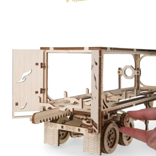 UG-70057-VM-03 truck trailer Puzzle 3D wood UGEARS