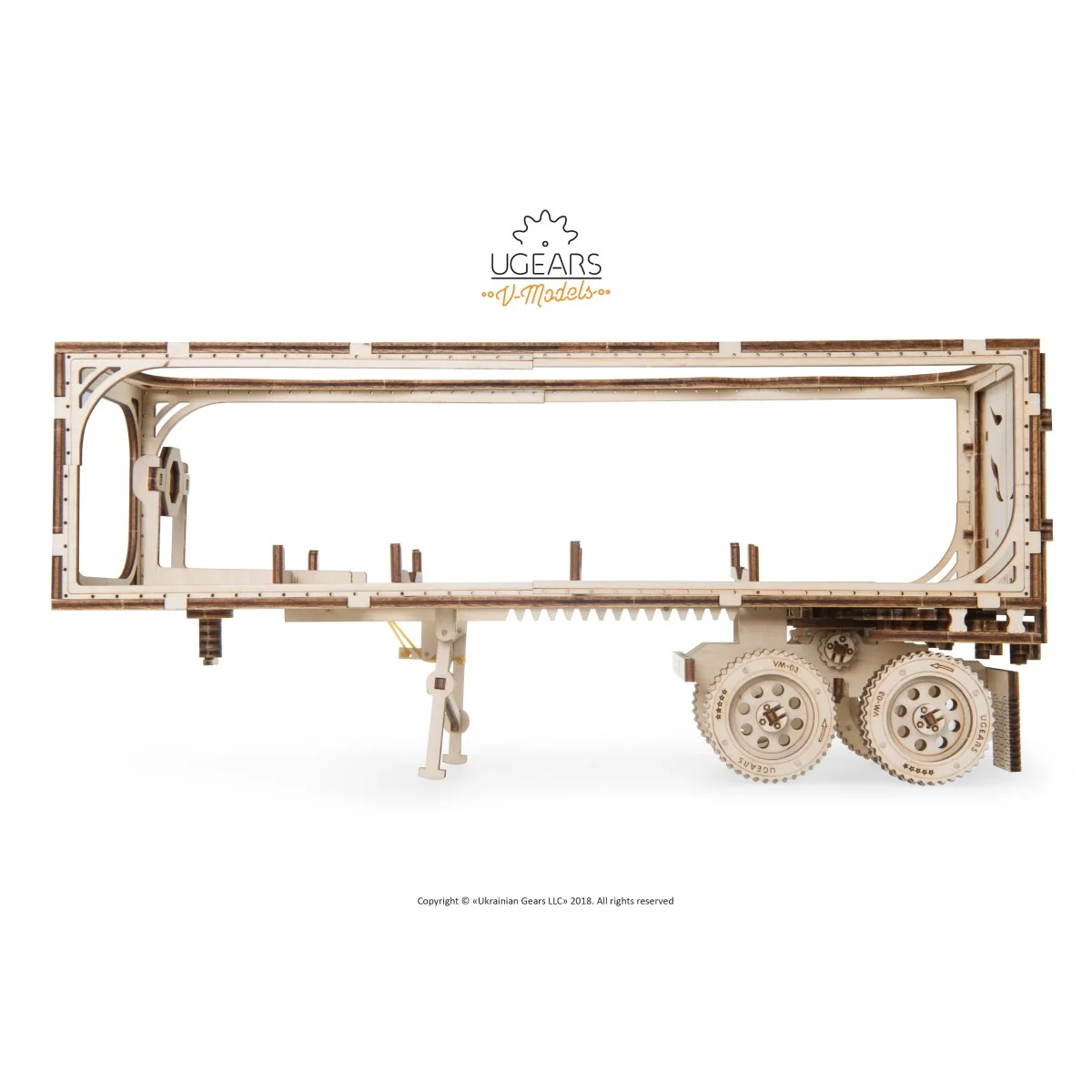 VM-03 truck trailer Puzzle 3D wood UGEARS UGEARS UG-70057 - 6 VM-03 truck trailer Puzzle 3D wood UGEARS UGEARS UG-70057 - 6