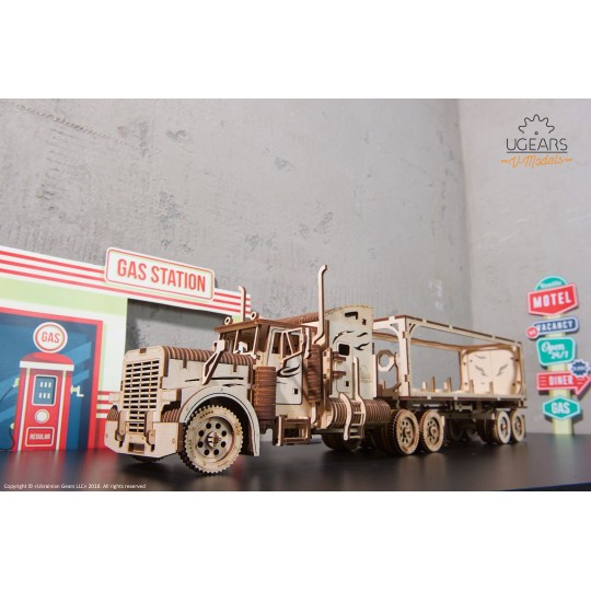 UG-70057-VM-03 truck trailer Puzzle 3D wood UGEARS
