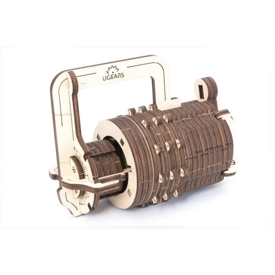 UG-70020-Serrure à combinaison Cryptex Puzzle 3D bois UGEARS