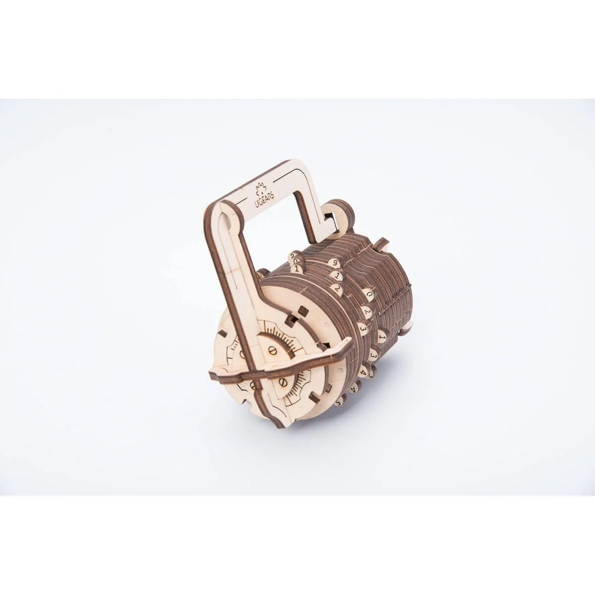 Serrure à combinaison Cryptex Puzzle 3D bois UGEARS UGEARS UG-70020 - 2 Serrure à combinaison Cryptex Puzzle 3D bois UGEARS UGEARS UG-70020 - 2
