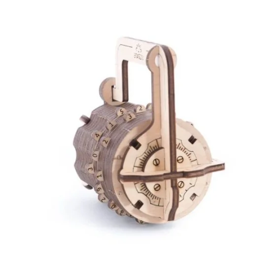 UG-70020-Serrure à combinaison Cryptex Puzzle 3D bois UGEARS