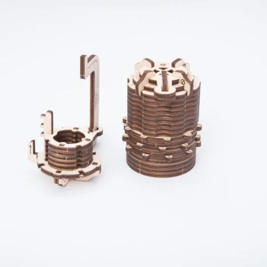 UG-70020-Serrure à combinaison Cryptex Puzzle 3D bois UGEARS