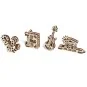 U - Fidget Creations Puzzle 3D wood UGEARS UGEARS UG-70041 - 1 UG-70041-U - Fidget Creations Puzzle 3D wood UGEARS - UG-70041