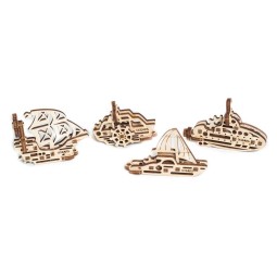 U-Fidget Bateaux Puzzle 3D bois UGEARS UGEARS UG-70035 - 1