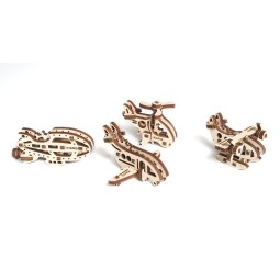 U-Fidget Avions Puzzle 3D bois UGEARS UGEARS UG-70034 - 1