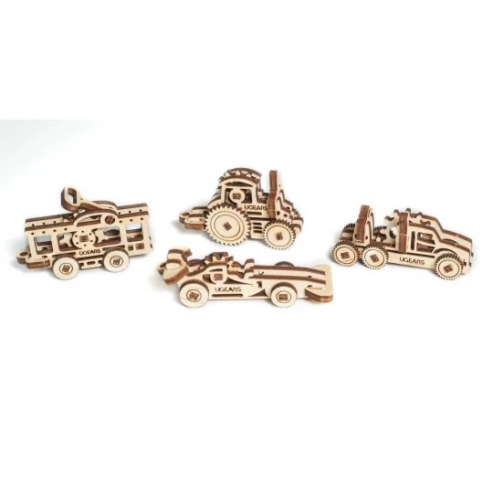 U Fidget vehicles Puzzle 3D wood UGEARS UGEARS UG-70033 - 1 UG-70033-U Fidget vehicles Puzzle 3D wood UGEARS - UG-70033