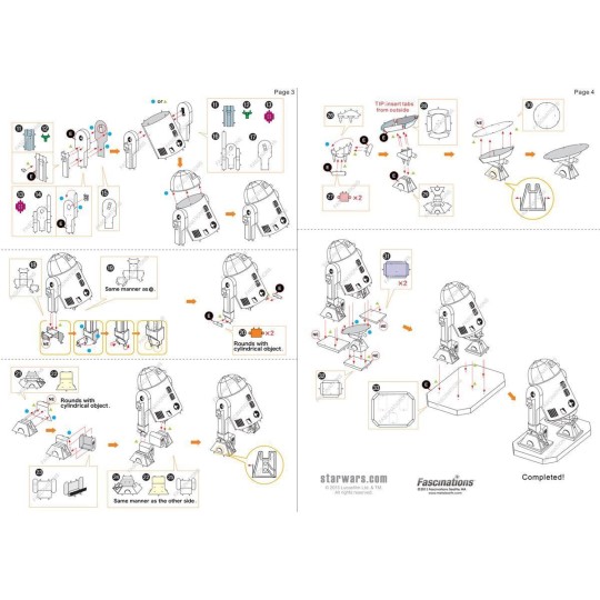MMS250-R2-D2 Star Wars Metal Earth