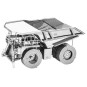 MMS424-Caterpillar Metal Earth Dump Truck, Mining Truck