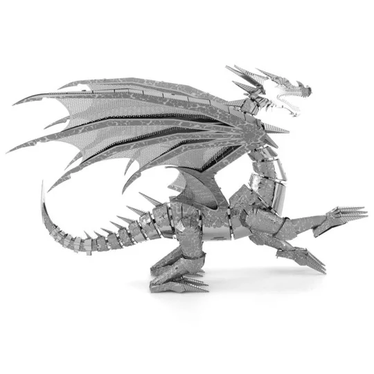 ICX023-Iconx Silver Dragon Metal Earth - ICX023
