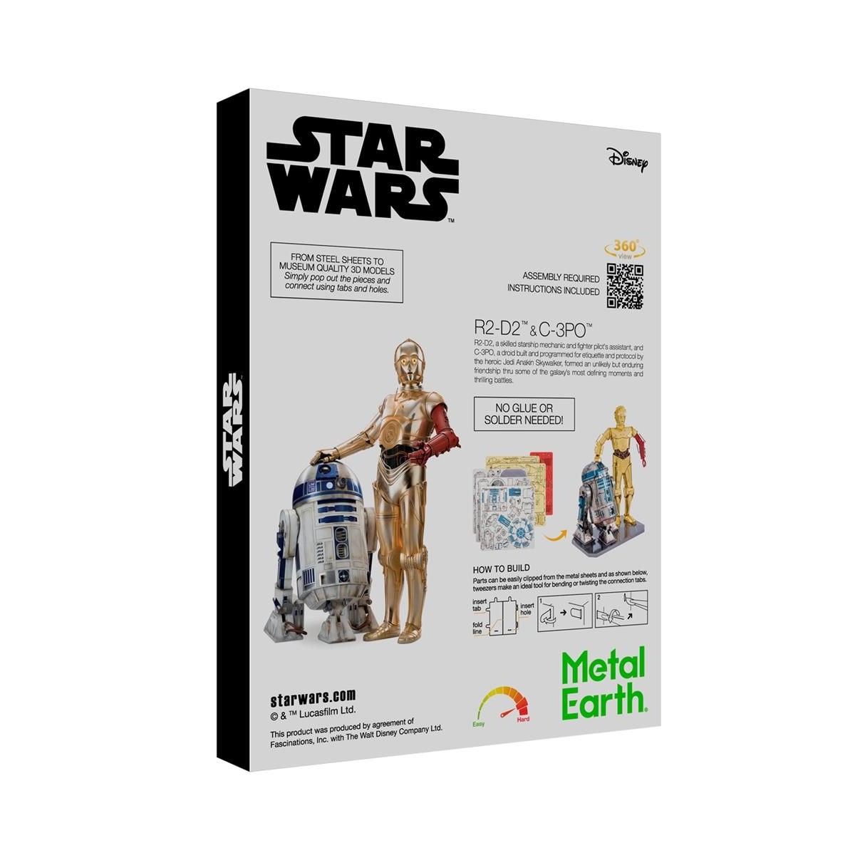 Star Wars Metal Earth R2-D2 & C-3PO Box Set Metal Earth MMG276 - 3 Star Wars Metal Earth R2-D2 & C-3PO Box Set Metal Earth MMG276 - 3