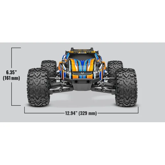 TRX-67376-4-Rustler 4x4 HD VXL TSM TQi ID 1/10 RTR Traxxas - TRX-67376-4