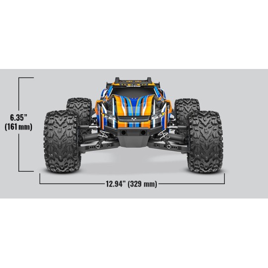 TRX-67376-4-Rustler 4x4 HD VXL TSM TQi ID 1/10 RTR Traxxas