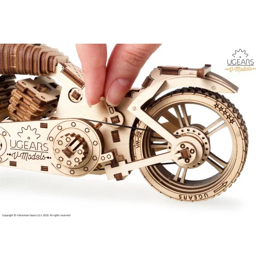 Bike VM - 02 Puzzle 3D wood UGEARS UGEARS UG-70051 - 2 UG-70051-Bike VM - 02 Puzzle 3D wood UGEARS - UG-70051