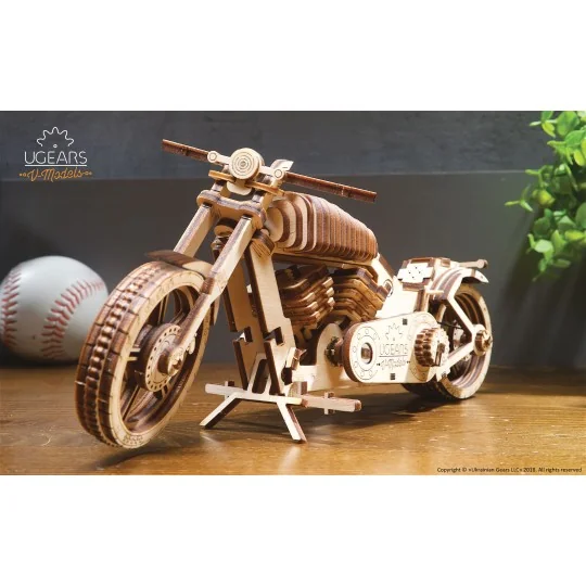Bike VM - 02 Puzzle 3D wood UGEARS UGEARS UG-70051 - 5 UG-70051-Bike VM - 02 Puzzle 3D wood UGEARS - UG-70051