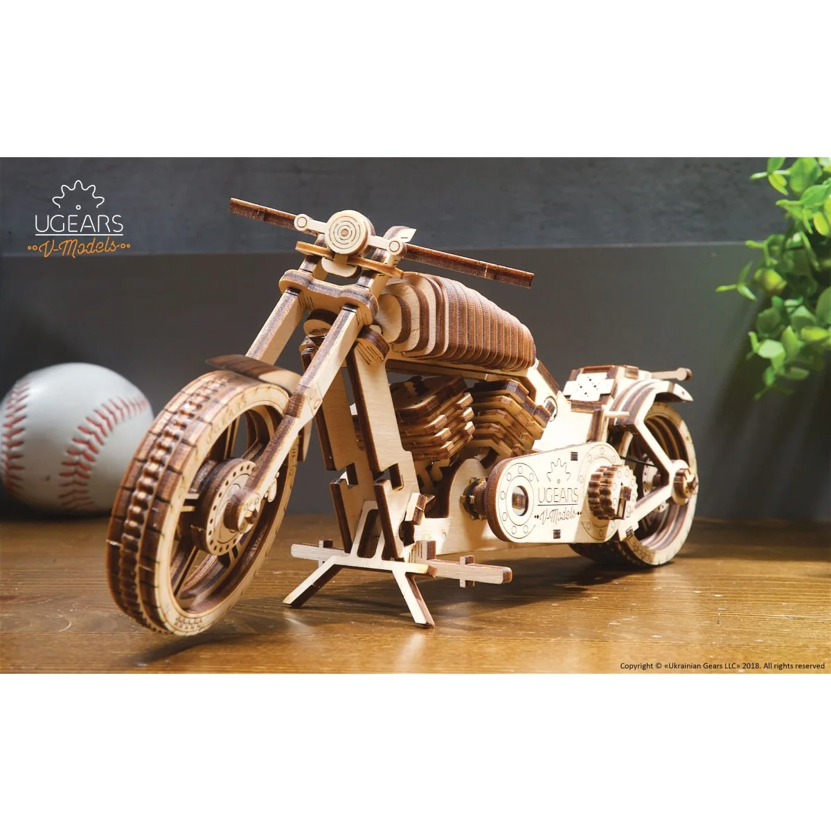 Bike VM - 02 Puzzle 3D wood UGEARS UGEARS UG-70051 - 5
