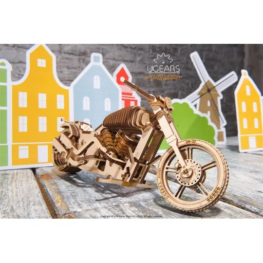 Moto VM-02 Puzzle 3D bois UGEARS UGEARS UG-70051 - 6 UG-70051-Moto VM-02 Puzzle 3D bois UGEARS - UG-70051
