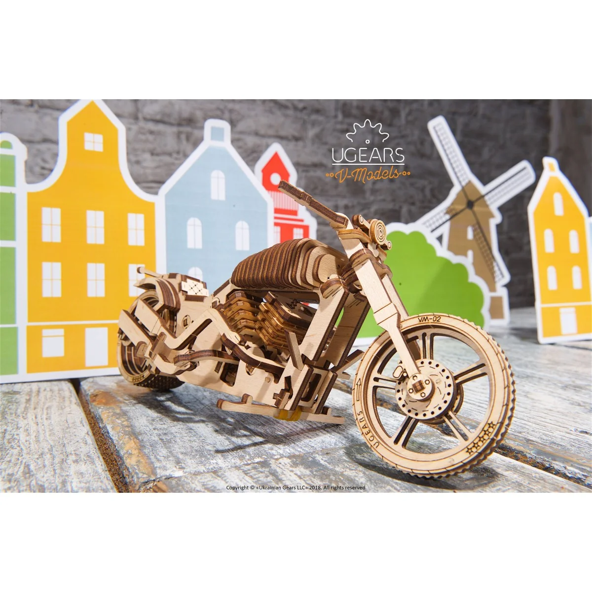Moto VM-02 Puzzle 3D bois UGEARS UGEARS UG-70051 - 6 Moto VM-02 Puzzle 3D bois UGEARS UGEARS UG-70051 - 6