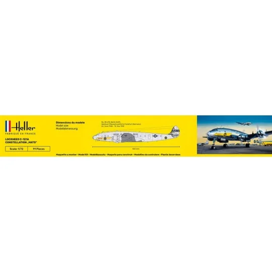 HEL-80382-Lockheed C-121A Constellation Berlin 1/72 Heller - HEL-80382
