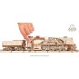 UG-70058-Locomotive steam train V-Express Puzzle 3D wood UGEARS
