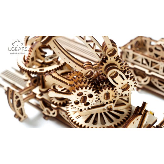 UG-70032-Manipulator, crane rail Puzzle 3D wood UGEARS